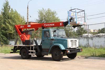 ЗИЛ-233362 с гидроподъемником Socage T322 от АЗ Чайка-Сервис