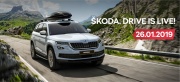 SKODA. DRIVE IS LIVE!