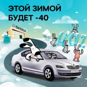 Этой зимой будет -40! Сервисные работы для автомобилей SKODA с выгодой до 40%