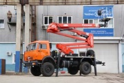 Комбинированный подъёмник с высотой 28 метров на базе КАМАЗ-4326
