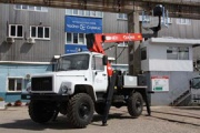 Автогидроподъёмник Socage T318 на базе ГАЗ-33088 «Садко» 